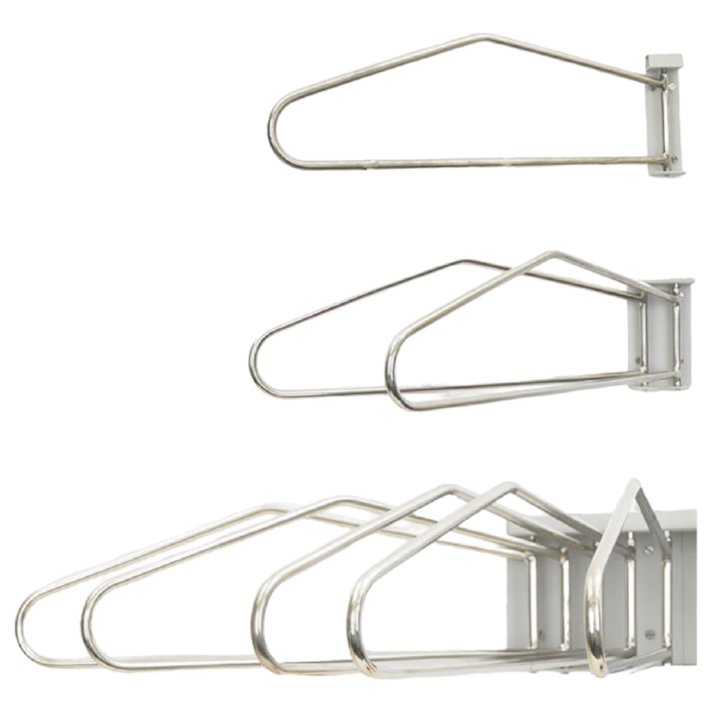 Rack fijo de pared con perchas — imagen 1