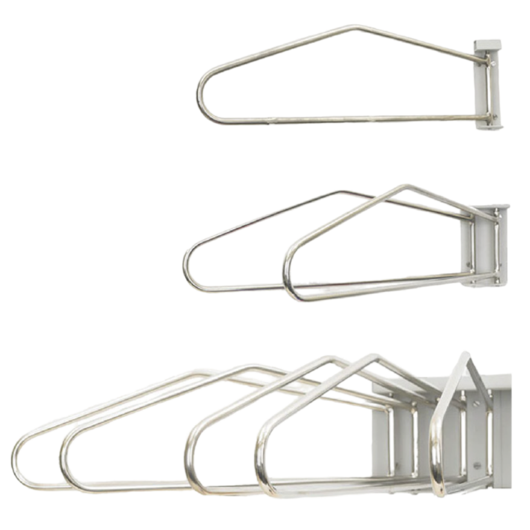 Rack fijo de pared con perchas